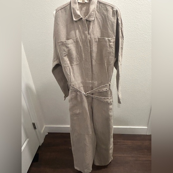 Michael Kors Linen Jumpsuit - Picture 1 of 4
